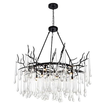 Cwi Lighting Anita 12 Light Chandelier With Black Finish 1094P43-12-101